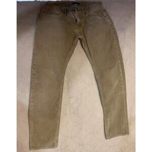 Banana Republic Mens Pima Cotton Corduroy Pants 30 x 32 Tan Straight Leg